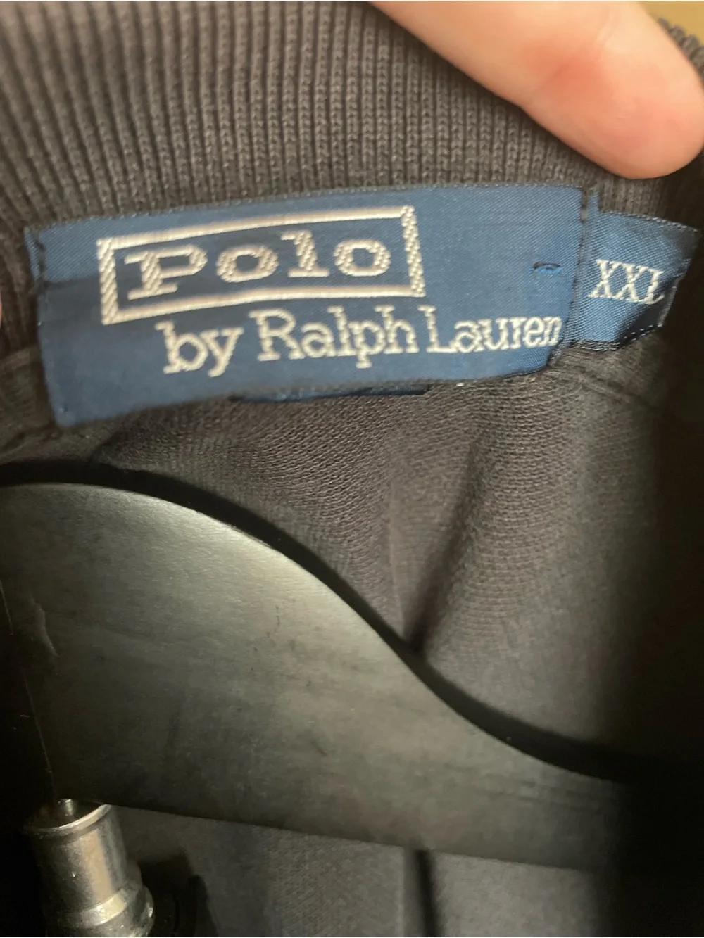 Ralph Lauren Black Polo Shirt with Red Pony Logo, Men’s XXL (2XL)